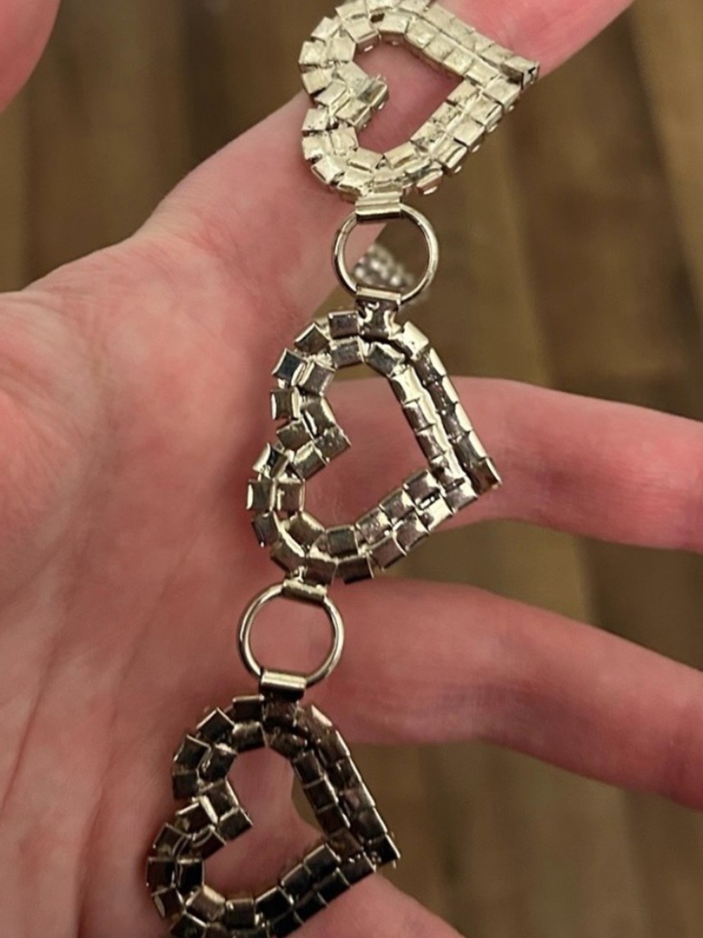 Silver Heart Crystal Link Belt - Picture 6 of 7
